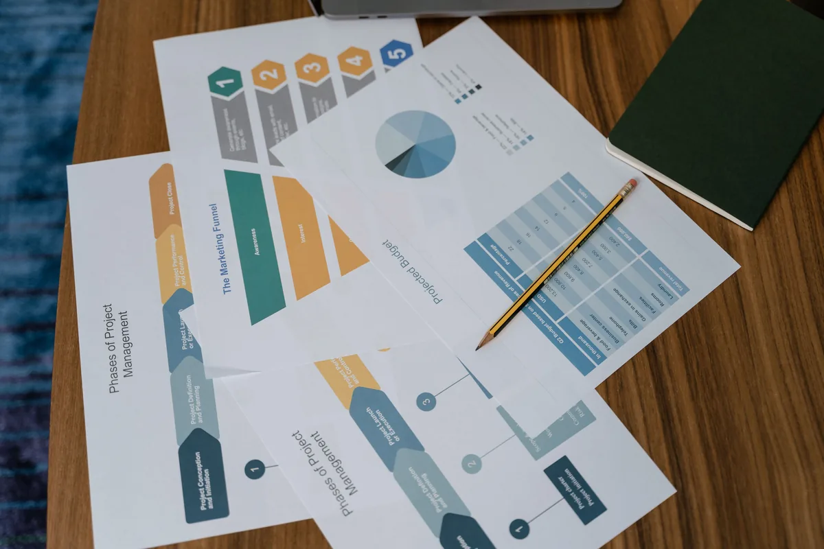 Cuentas de una empresa junto a notas de análisis