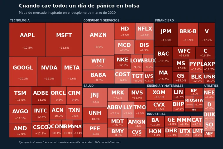 Vender en pánico: inversor ante una bolsa en caída (la eliges tú)